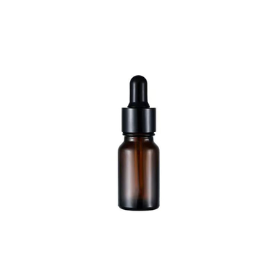 Frasco de óleo essencial de vidro âmbar de 10ml com tampa conta-gotas