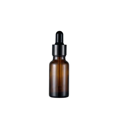 Frasco de óleo essencial de vidro âmbar de 10ml com tampa conta-gotas