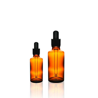 Frasco de óleo essencial de vidro âmbar de 10ml com tampa conta-gotas