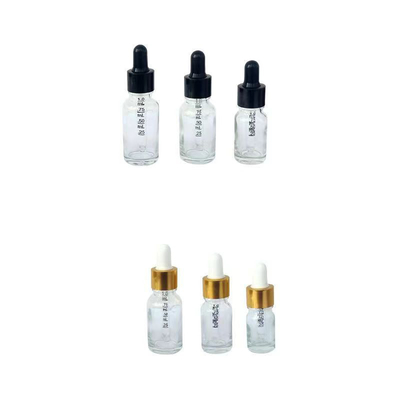 Garrafa de óleo essencial de vidro de 10 ml com tampa de goteiro
