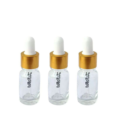 Garrafa de óleo essencial de vidro de 10 ml com tampa de goteiro