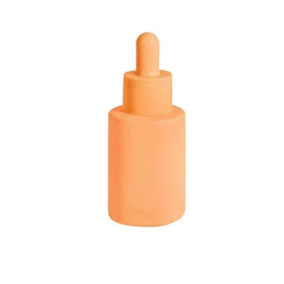Embalagem de óleo essencial de vidro de ombro plano de 20 ml, 30 ml e 50 ml, personalizada, com tampa de gotero