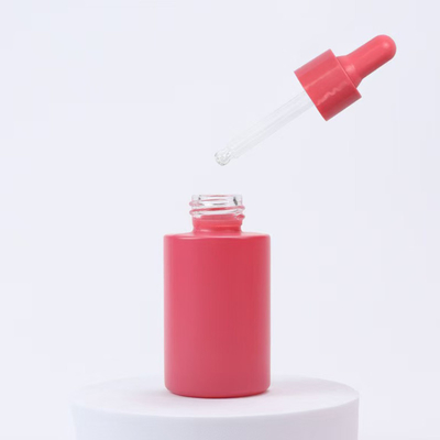 Embalagem de óleo essencial de vidro de ombro plano de 20 ml, 30 ml e 50 ml, personalizada, com tampa de gotero