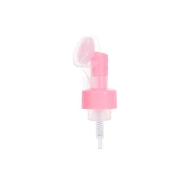 Bomba de espuma de plástico de 42 mm personalizada com escova de silicone para limpeza