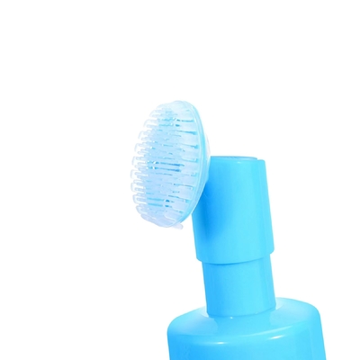 Bomba de espuma de plástico de 42 mm personalizada com escova de silicone para limpeza