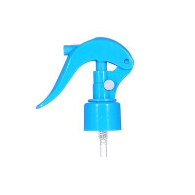 Pulverizador de gatilho mini 24/410 de plástico azul transparente utilizado na vedação de garrafas