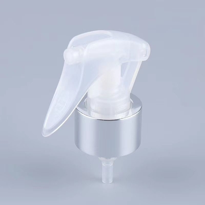 Silver Circle Alumínio Plástico Transparente Mini Sprayer de gatilho 24/410 Suporte de tamanho Personalização