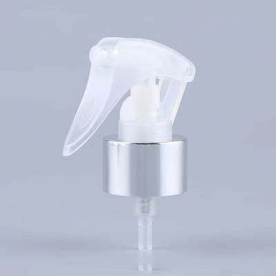 Silver Circle Alumínio Plástico Transparente Mini Sprayer de gatilho 24/410 Suporte de tamanho Personalização