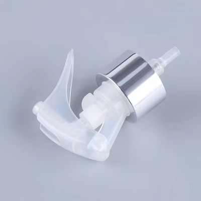 Silver Circle Alumínio Plástico Transparente Mini Sprayer de gatilho 24/410 Suporte de tamanho Personalização