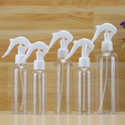 Botão de plástico transparente de 30 ml suporte de personalização de correspondência com pulverizador de gatilho