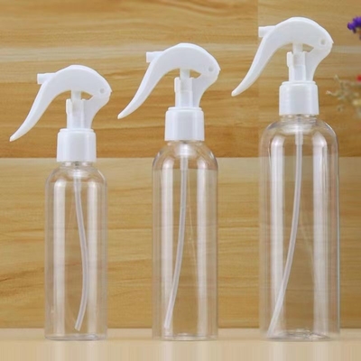 Botão de plástico transparente de 30 ml suporte de personalização de correspondência com pulverizador de gatilho