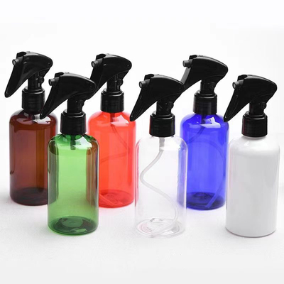 Várias cores 50ml garrafa de plástico usada para mini pulverizador de gatilho aceitar personalizado