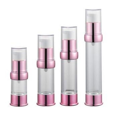 Rose Gold 30 ml UV Alumínio Pomba sem ar frasco usado para aplicação de cuidados com a pele