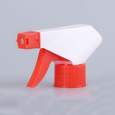 Venda a granel Pulverizador de gatilho de plástico vermelho/branco 28/410 Tamanho utilizado para garrafas