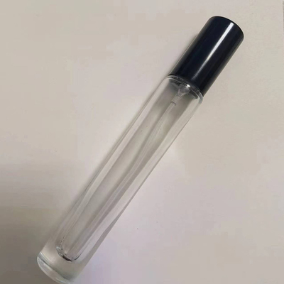 Botão de perfume redondo de vidro de 10 ml personalizado com pulverizador e tampa