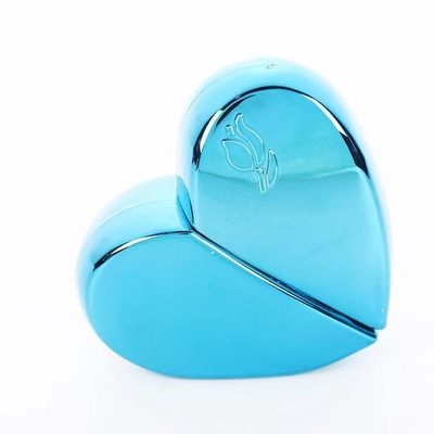 30 ml de luxo, em forma de coração, frasco de perfume com cores pintadas.