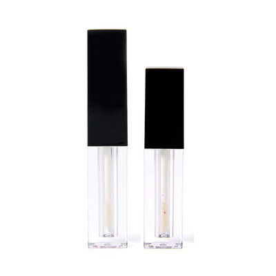 1.2 ml Capacidade de plástico de forma quadrada Gloss de lábio vazio recipiente de tubo para embalagem