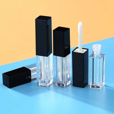 1.2 ml Capacidade de plástico de forma quadrada Gloss de lábio vazio recipiente de tubo para embalagem