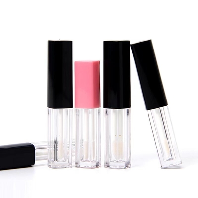 1.2 ml tubo de plástico cilindro de brilho labial com tampa longa cores personalizadas aceitas