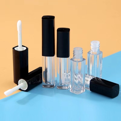 1.2 ml tubo de plástico cilindro de brilho labial com tampa longa cores personalizadas aceitas