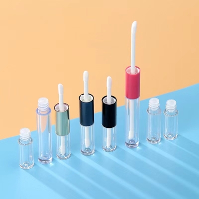 1 ml, 1,5 ml e 2,5 ml de recipientes de cabeça dupla personalizados para tubo de brilho labial vazio