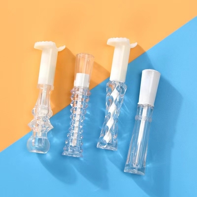 2.4 ml Gloss de lábio fino e vazio tubo de irregularidade plástico para recipientes cosméticos