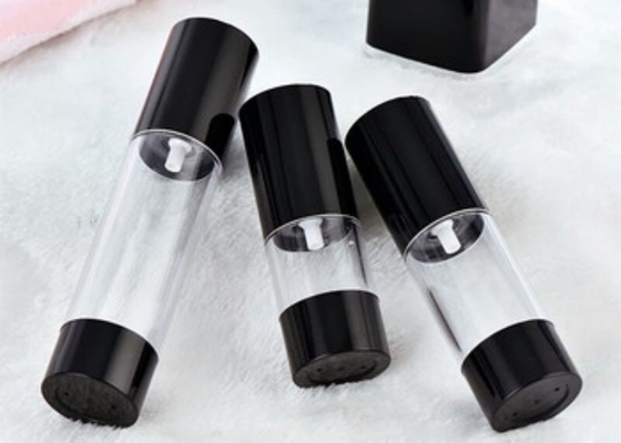 Garrafa de plástico sem ar de forma regular de 15 ml Aplicação em embalagem cosmética