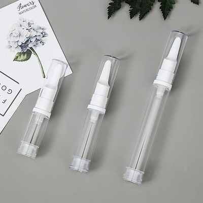 Frasco de bomba airless de creme para olhos de 15ml personalizado com cabeça especial usado para cosméticos
