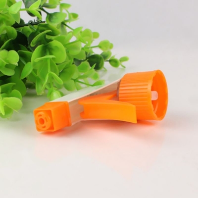 Círculo laranja 28/410 28/415 Pulverizador de gatilho de plástico utilizado para limpeza de garrafas