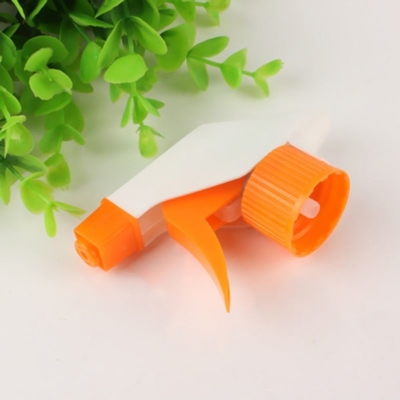 Círculo laranja 28/410 28/415 Pulverizador de gatilho de plástico utilizado para limpeza de garrafas