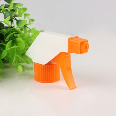 Círculo laranja 28/410 28/415 Pulverizador de gatilho de plástico utilizado para limpeza de garrafas