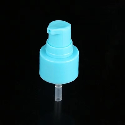 Bomba de distribuição de creme de plástico azul claro 20/410 utilizada para embalagens de cuidados pessoais