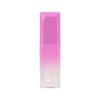 Tubo de gloss labial de plástico gradiente de 5ml com suporte para personalização de estoque