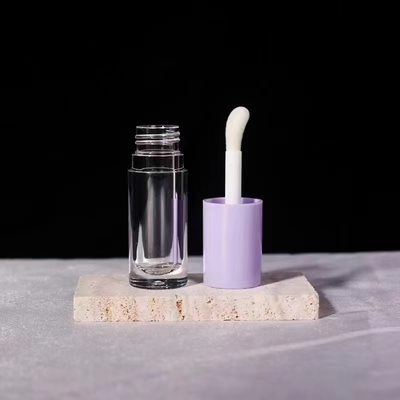 Tubo de gloss labial cilíndrico de 6ml com tampa de rosca no mercado
