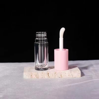 Tubo de gloss labial cilíndrico de 6ml com tampa de rosca no mercado