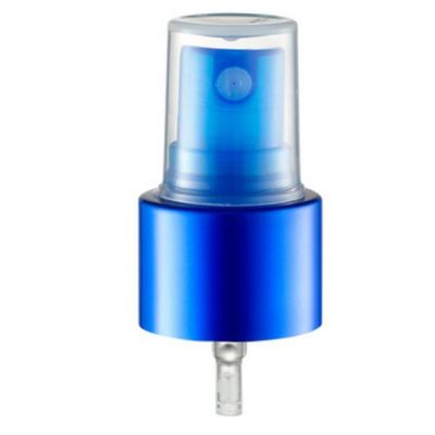 Pulverizador de névoa fina de plástico 20/410 24/410 28/410 personalizado com saia de alumínio