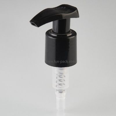 Bomba de loção de plástico esquerda-direita de 24 mm e 28 mm com cor personalizada