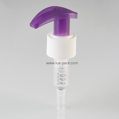Bomba de loção de plástico de cor PP personalizada para cosméticos 24mm 28mm