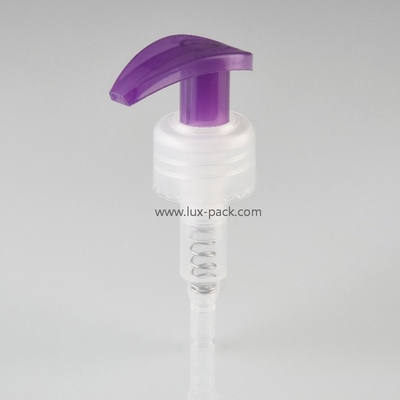 Bomba de loção de plástico de cor PP personalizada para cosméticos 24mm 28mm