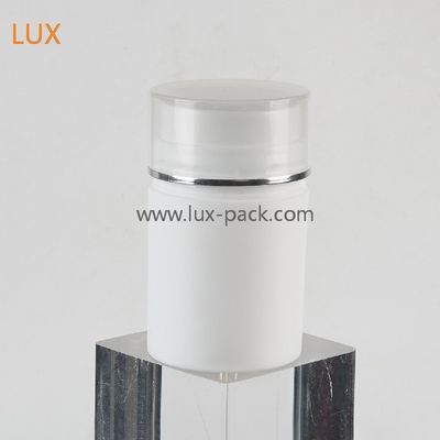 Frasco de bomba sem ar transparente de 50ml 100ml para embalagem cosmética
