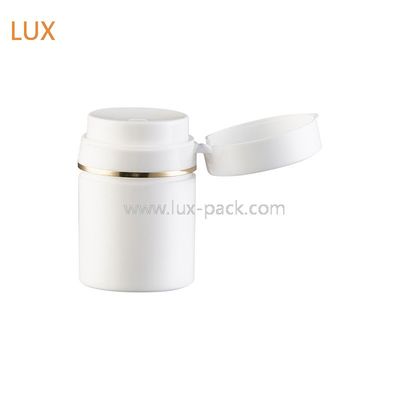 Frasco de bomba sem ar transparente de 50ml 100ml para embalagem cosmética