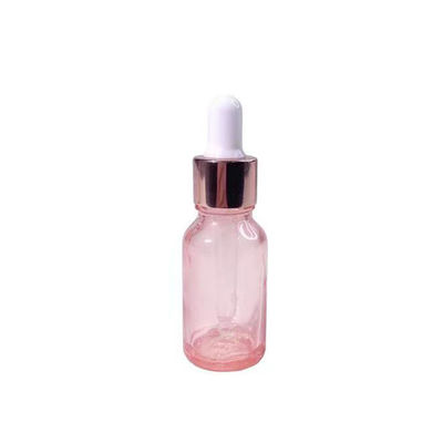 Frasco de vidro transparente de óleo essencial de 10ml com tampa de rosca