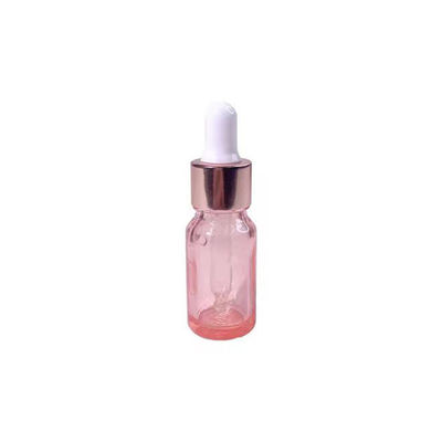 Frasco de vidro transparente de óleo essencial de 10ml com tampa de rosca