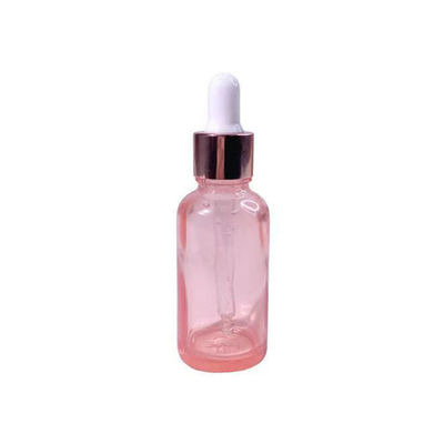 Frasco de vidro transparente de óleo essencial de 10ml com tampa de rosca