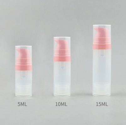 Frasco airless de plástico PP de 5ml 10ml 15ml para loção cosmética