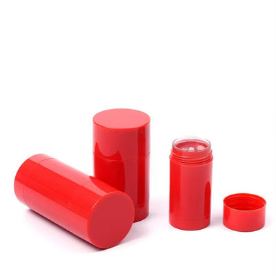 Bastão de desodorante vazio de plástico reciclável de 15g-100g para cuidados com a pele