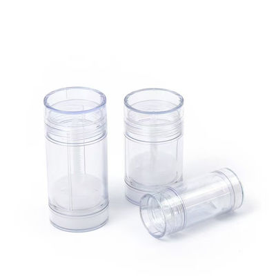 Bastão de desodorante vazio de plástico reciclável de 15g-100g para cuidados com a pele