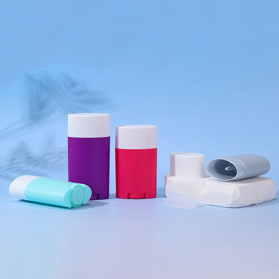 Recipiente de plástico para fragrância de 35g 50g 75g para bálsamo desodorante