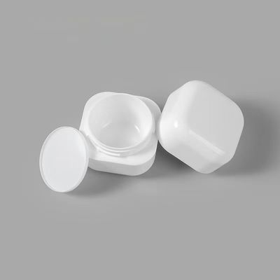 Jarro de creme de plástico de PP quadrado personalizado 20g a 100g