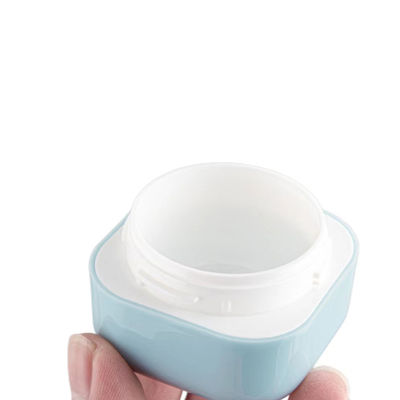 Jarro de creme de plástico de PP quadrado personalizado 20g a 100g
